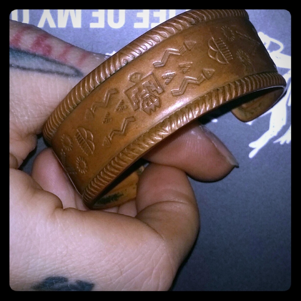 Vintage Solid Copper Cuff